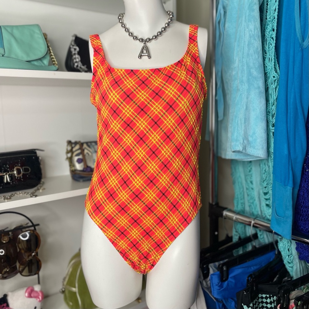 80's Neon Plaid Suit